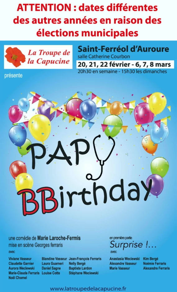 Représentation de La Troupe de la Capucine